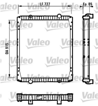 VALEO JÄÄHDYTIN RVI PREMIUM 727X915X52MM VA-732337