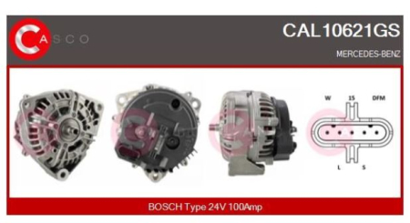 SEG LATURI MERCEDES 24V/100A | ILMAN HIHNAPYÖRÄÄ | UUSI CAL10621GS