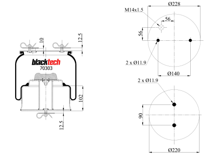BLACKTECH ILMAJOUSIPALJE SC 4-SRJ L-A ETU AMA780 RML70303C