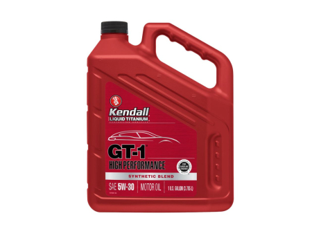 KENDALL GT-1 HIGH PERFORMANCE (TI) SYNTH. BLEND, SAE 5W30, API SN+, ILSAC GF-5 1081221-544