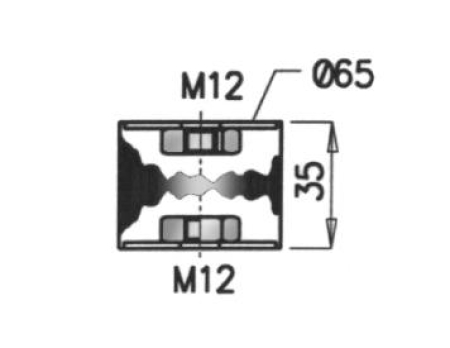 DINEX KANNATINKUMI PAKOPUTKISTOLLE SC 2/3-SRJ DI-68900