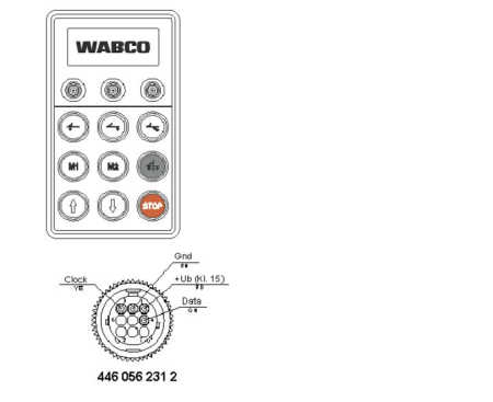 WABCO ECAS KÄSIOHJAIN UNIVERSAL 4460561170